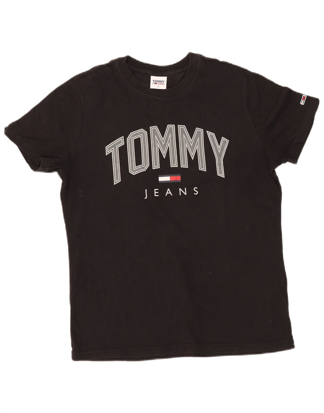 Tommy Hilfiger Camiseta gráfica para hombre Top Medium Black