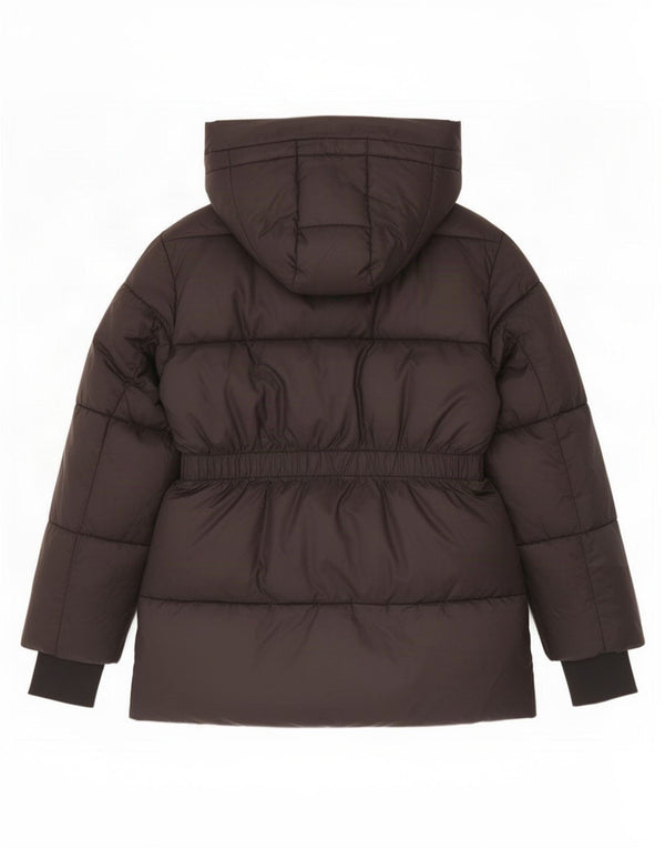 Gap Chaqueta Acolchada Extragrande con Capucha para Mujer UK 10 Small Poliéster Negro