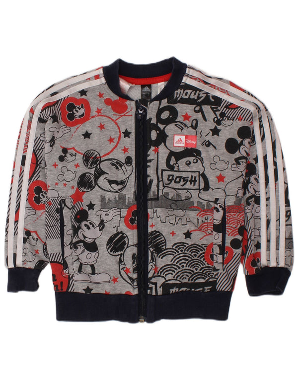 ADIDAS Baby Boys Mickey Mouse Chándal Top Chaqueta 18-24 Meses Gris