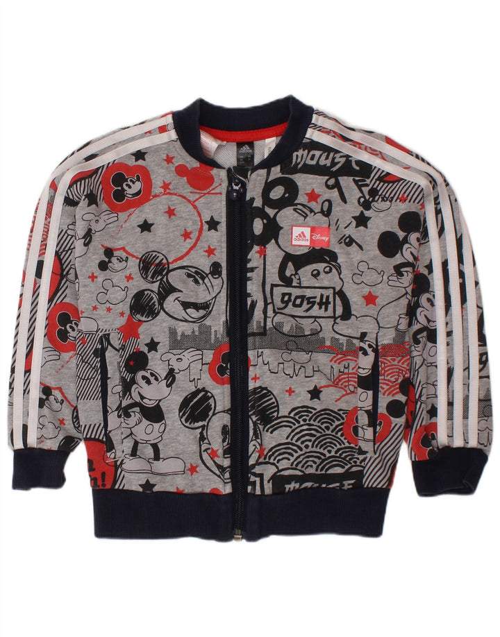 ADIDAS Baby Boys Mickey Mouse Chándal Top Chaqueta 18-24 Meses Gris