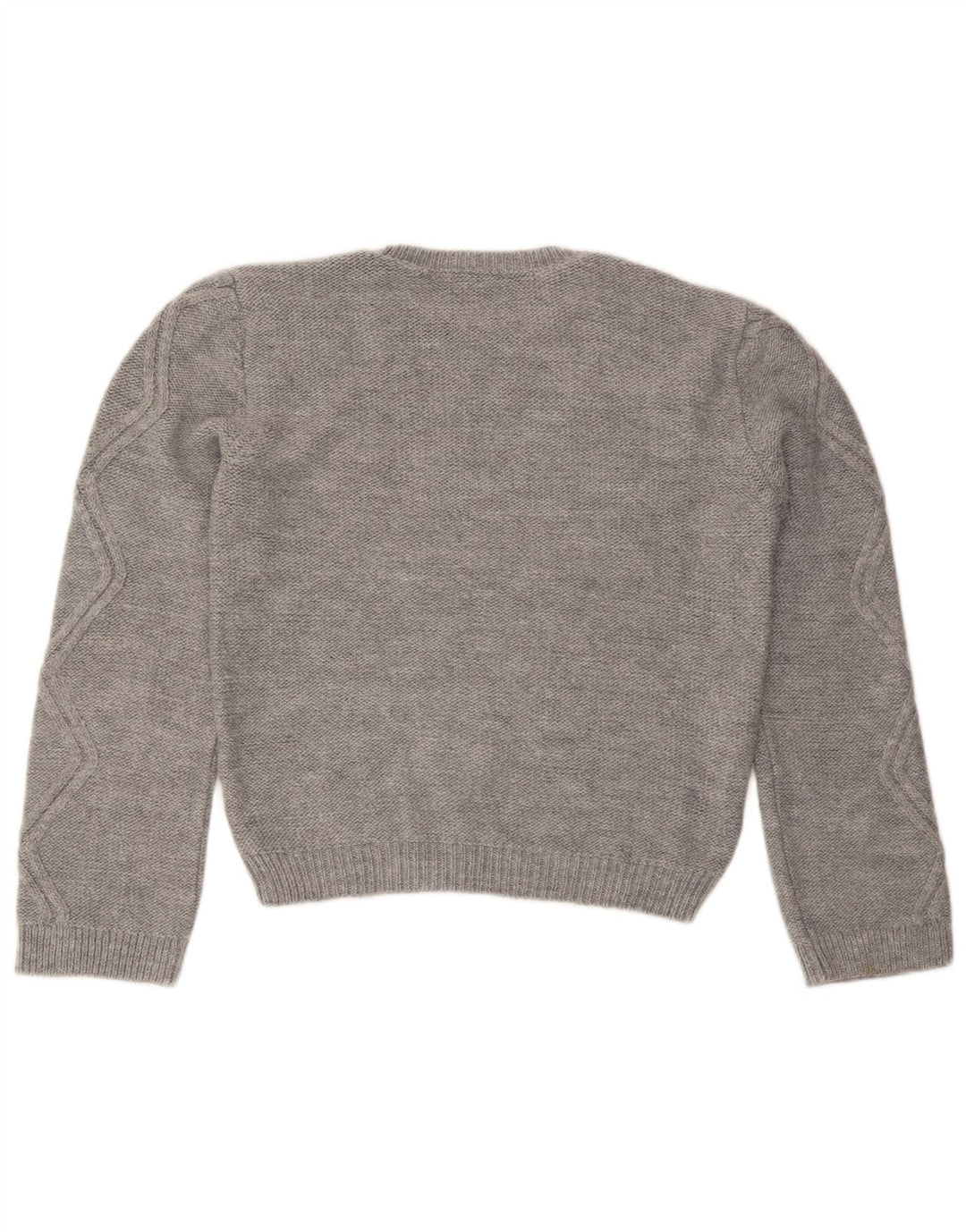 Suéter tipo jersey con cuello redondo para mujer Lipsy UK 42 Acrílico gris medio