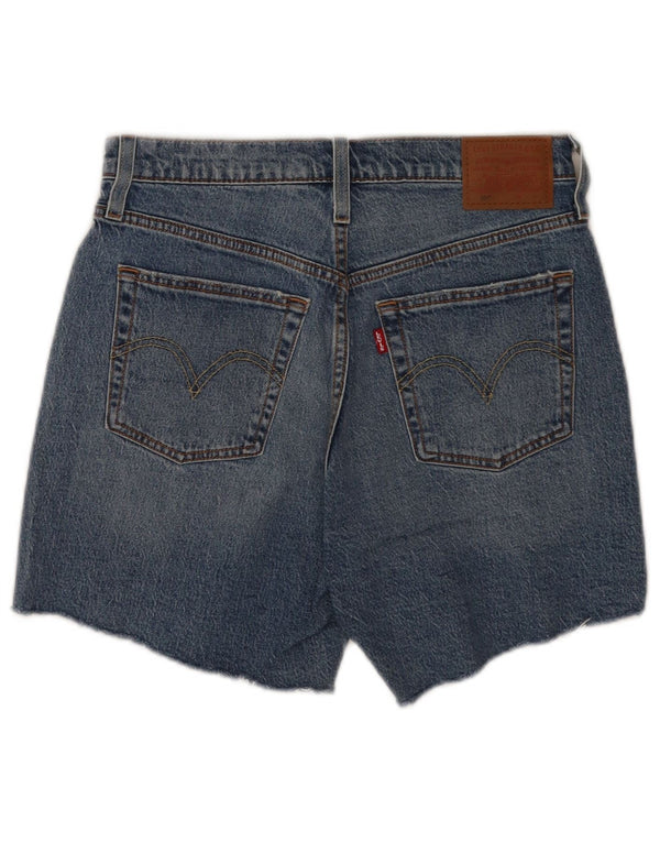 Levi's Mujer 501 Shorts Vaqueros W28 Algodón Azul Medio