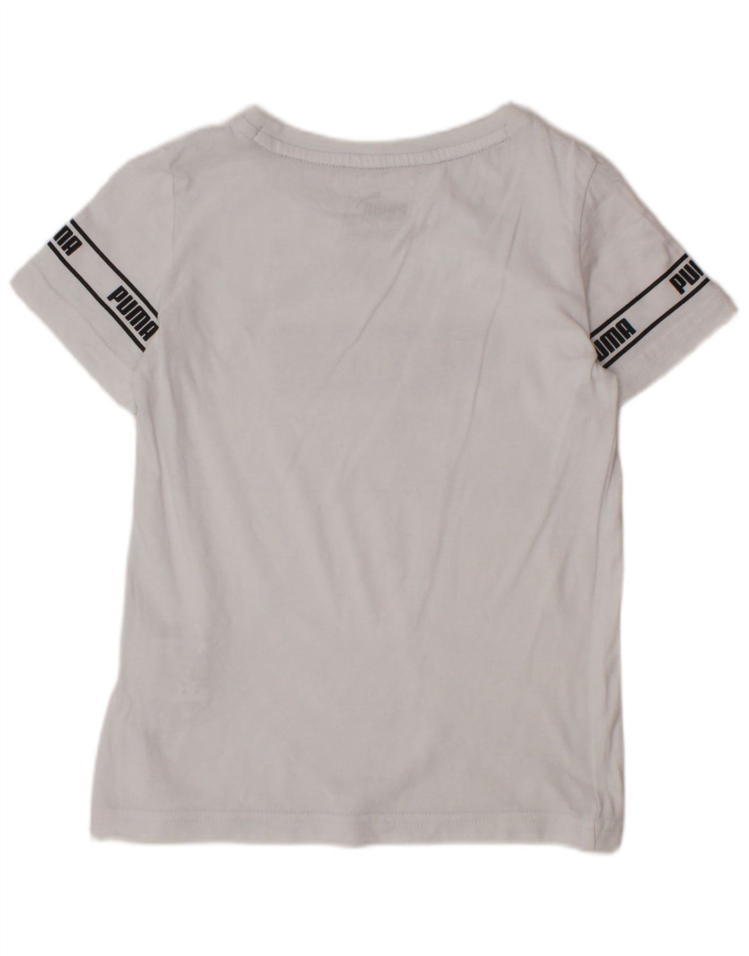 PUMA Camiseta gráfica para niños 4-5 años Blanco Algodón