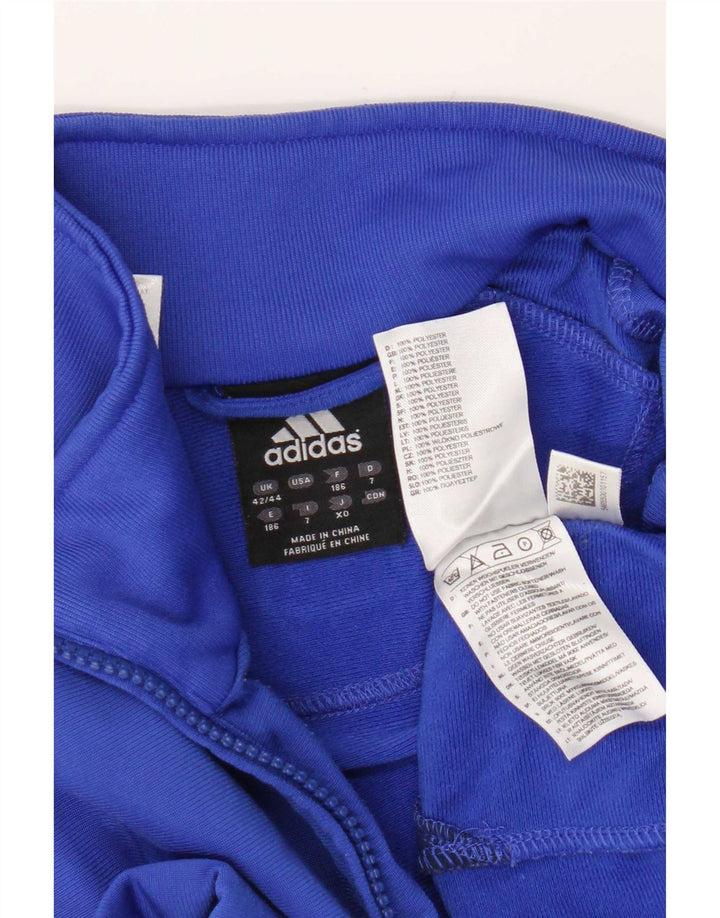 Adidas - Chaqueta de chándal para hombre, talla 42/44, poliéster color azul grande