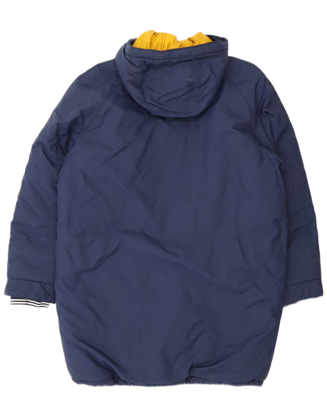 Adidas Abrigo acolchado con capucha para hombre UK 40 Large Poliéster azul marino