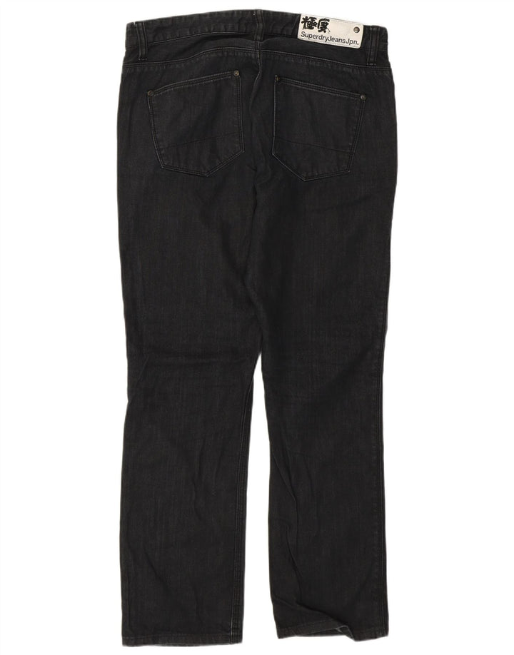 Vaqueros rectos Superdry para hombre W30 L28 Algodón gris