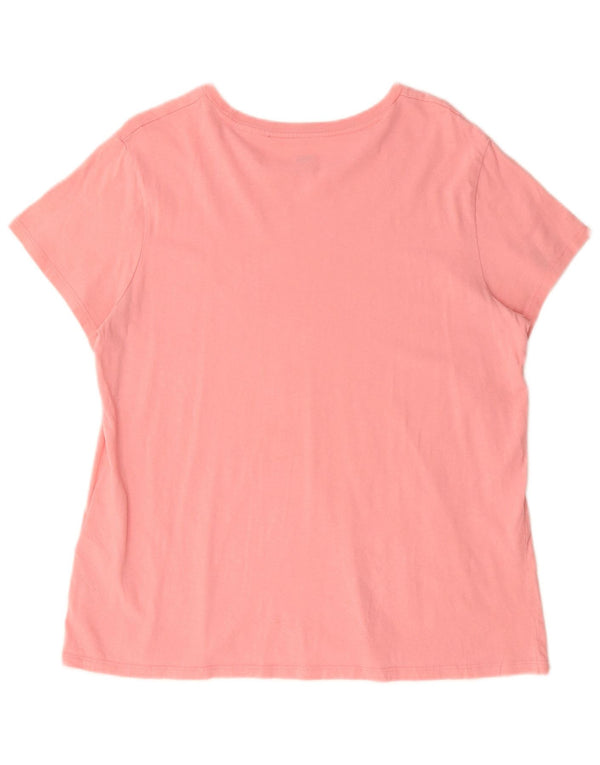 Levi's Camiseta gráfica para mujer Top UK 18 XL Algodón rosa