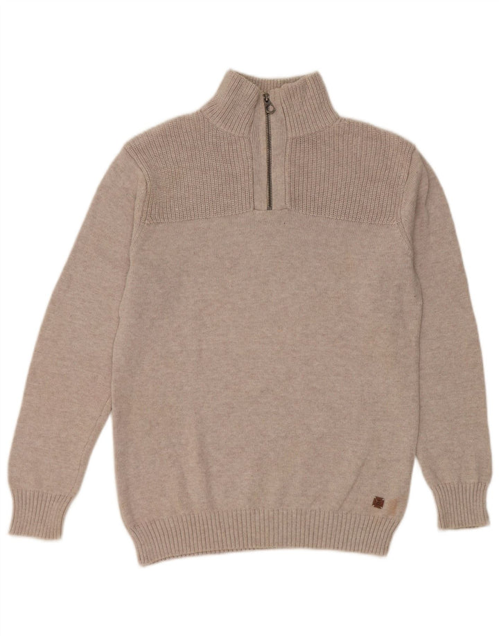 Zara Jersey para niño con cremallera en el cuello 13-14 años Beige