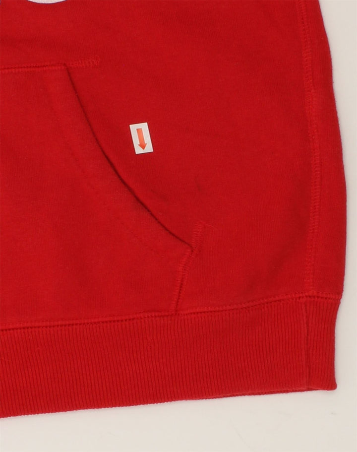 JACK WILLS Womens Graphic Hoodie Jumper UK 10 Small  Red Cotton | Vintage Jack Wills | Thrift | Second-Hand Jack Wills | Used Clothing | Messina Hembry 