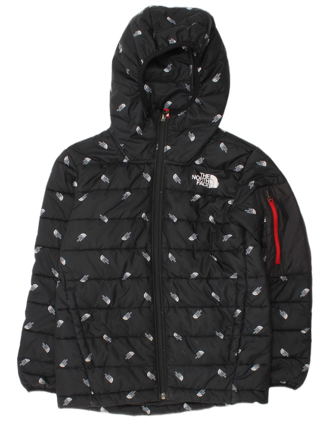 The North Face Chaqueta acolchada con capucha para niños 9-10 años Mediana Negro