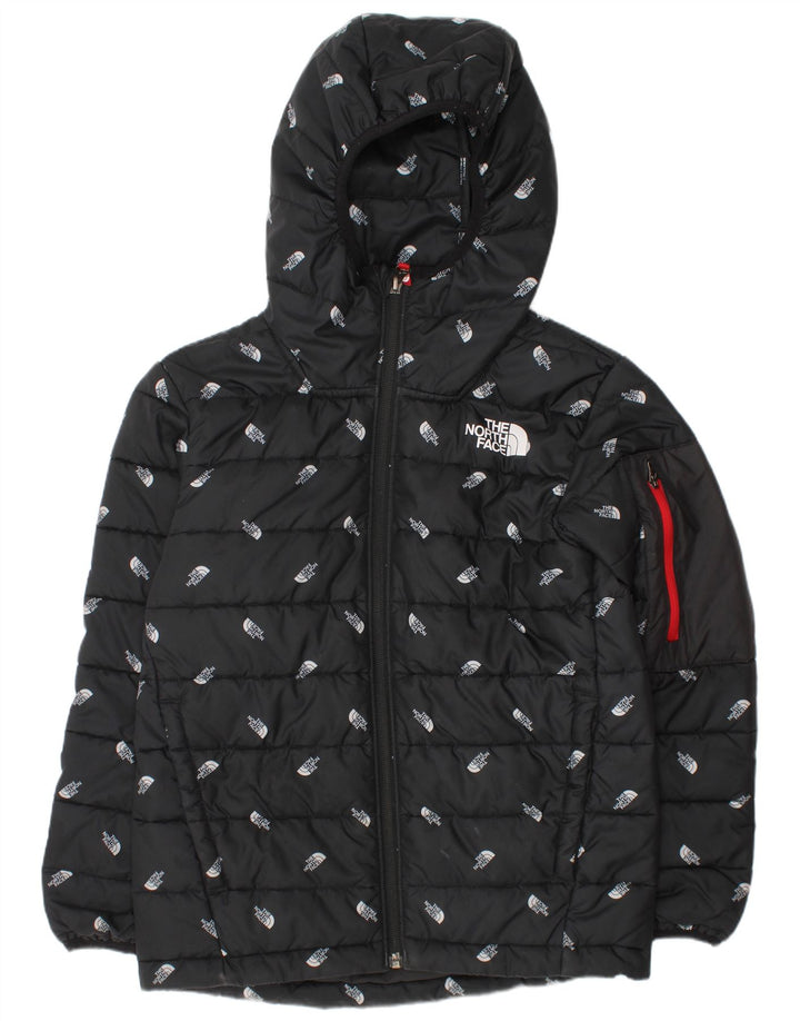 The North Face Chaqueta acolchada con capucha para niños 9-10 años Mediana Negro