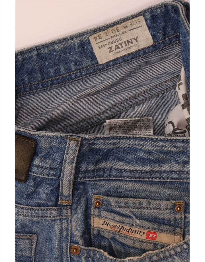 Diesel Hombre Zatiny Regular Bootcut Jeans W30 L30 Algodón Azul
