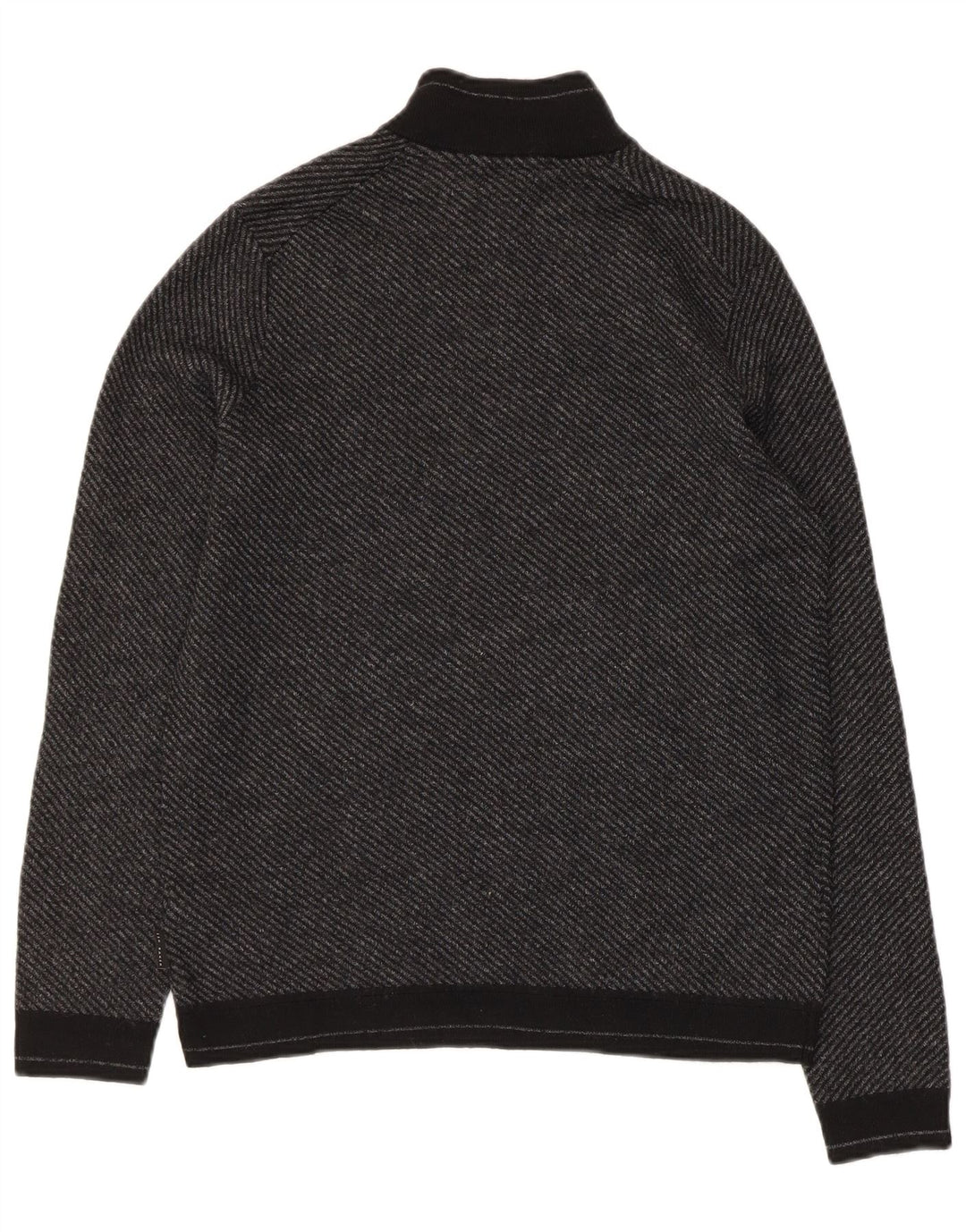 Ted Baker - Jersey para mujer con cuello y cremallera, talla 4, lana gris grande