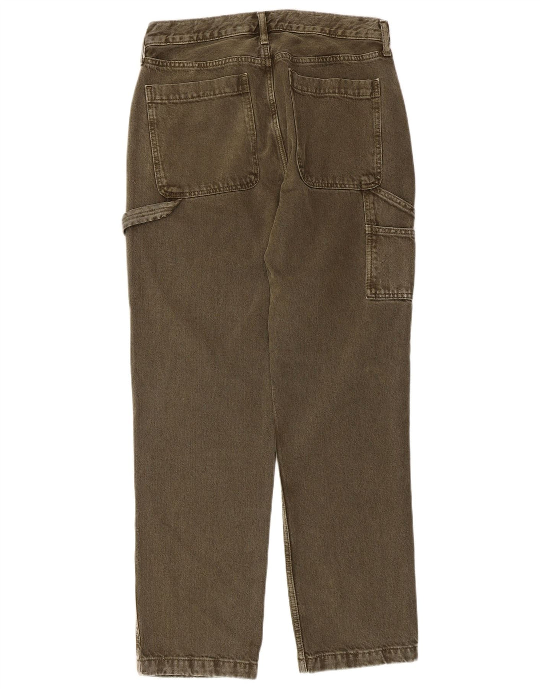 ABERCROMBIE & FITCH Pantalones cargo holgados para hombre W32 L32 Caqui 90s