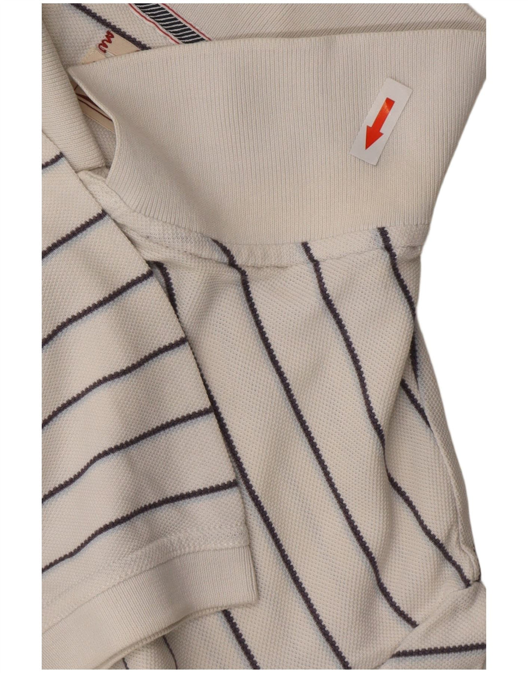 TOMMY HILFIGER Polo clásico para hombre de algodón a rayas blancas grandes