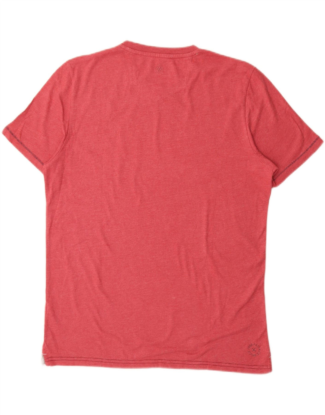FAT FACE Camiseta gráfica para hombre Top grande de algodón rojo