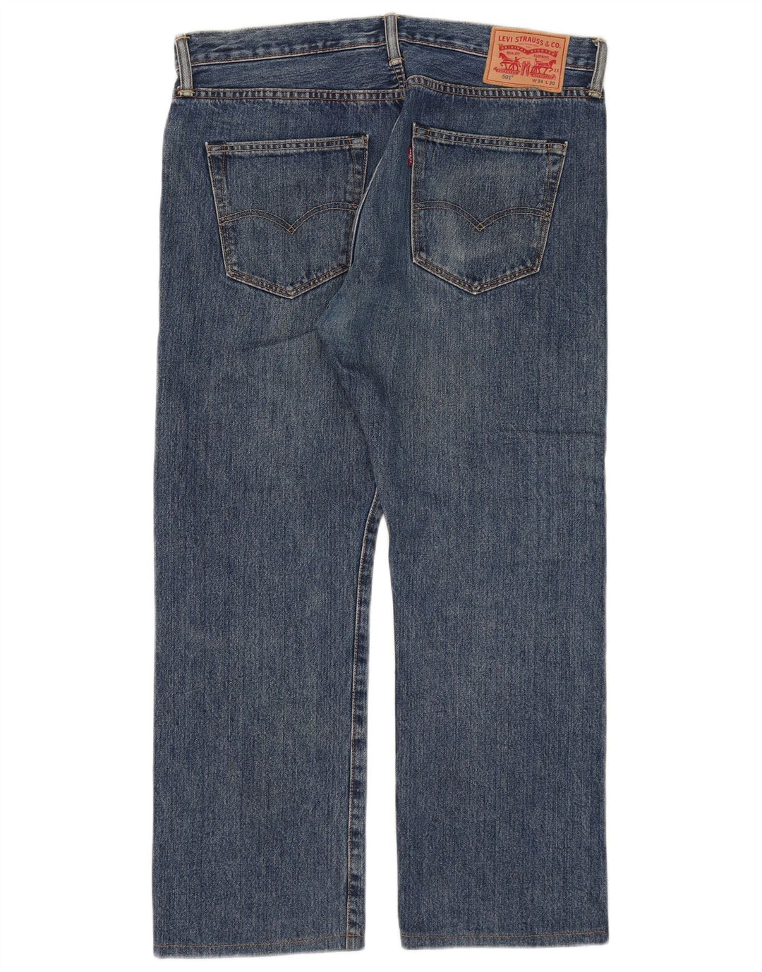 Levi's Jeans rectos 501 para hombre W34 L26 Algodón azul