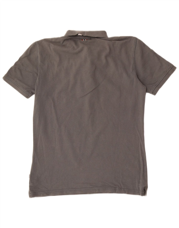 Napapijri Polo Geographic para hombre pequeño gris