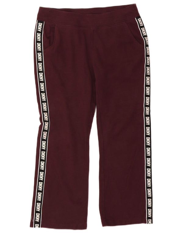 Dkny Pantalones de chándal gráficos para mujer UK 44 Medio Borgoña Colorblock