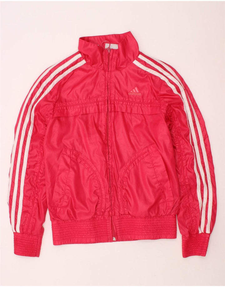 ADIDAS Chaqueta de chándal con tres rayas para niña 9-10 años Poliéster rosa