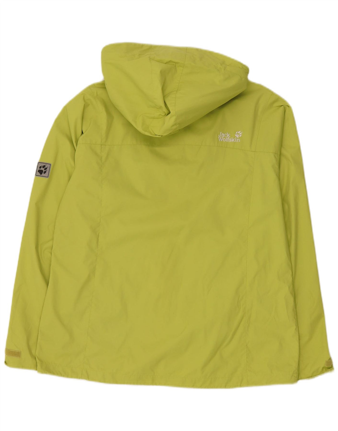 JACK WOLFSKIN Chaqueta impermeable con capucha de gran tamaño para mujer Reino Unido 40 Grande Verde