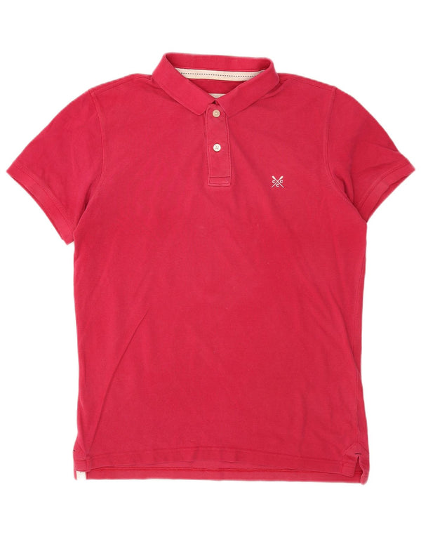 Crew Clothing Polo para hombre de algodón rosa pequeño