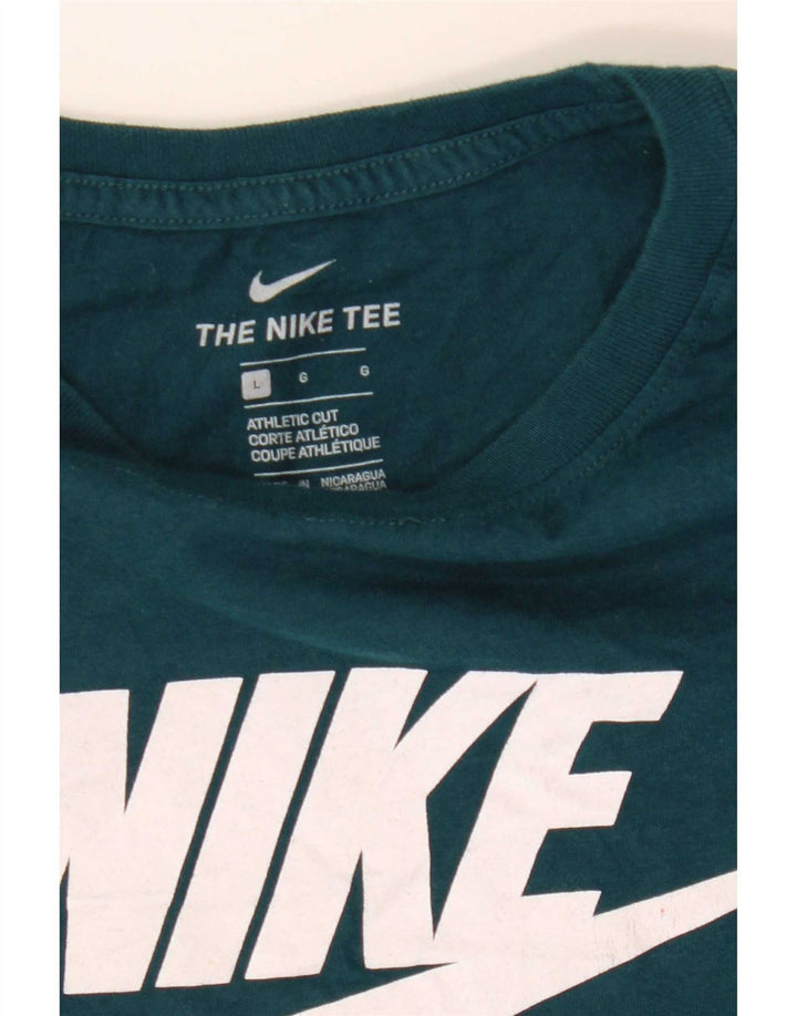 Nike Camiseta con gráfico de corte atlético para hombre, talla grande, verde