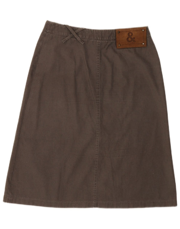 Dolce & Gabbana Falda Acampanada para Mujer IT 42 Mediana W28 Algodón Caqui