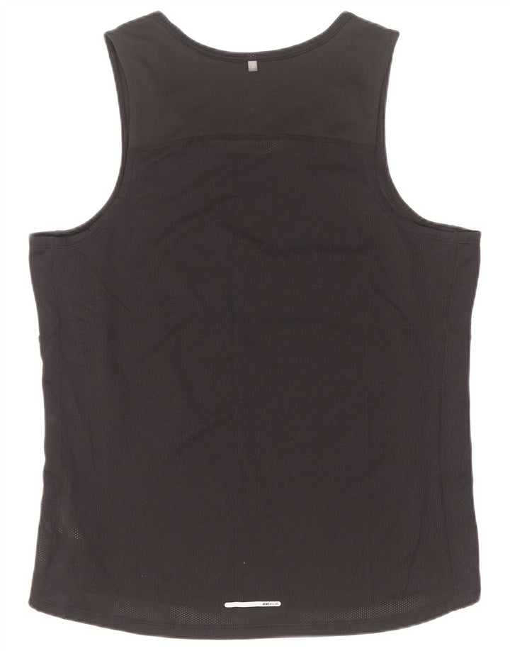 Nike Hombre Dri Fit Chaleco Top Medio Negro Poliéster