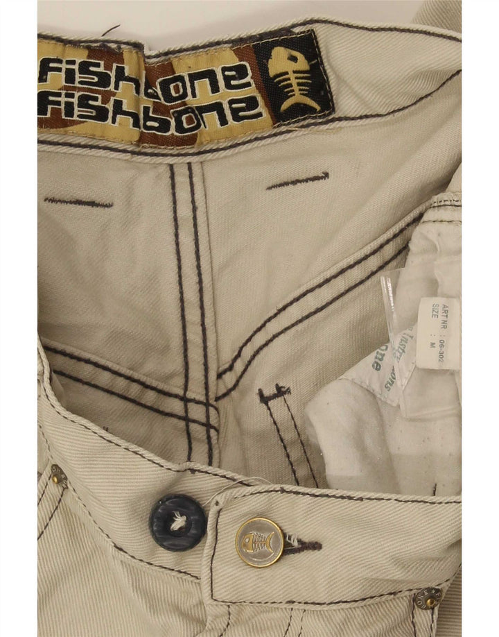 Fishbone - Pantalón cargo recto para hombre, talla mediana, W32 L30, color beige