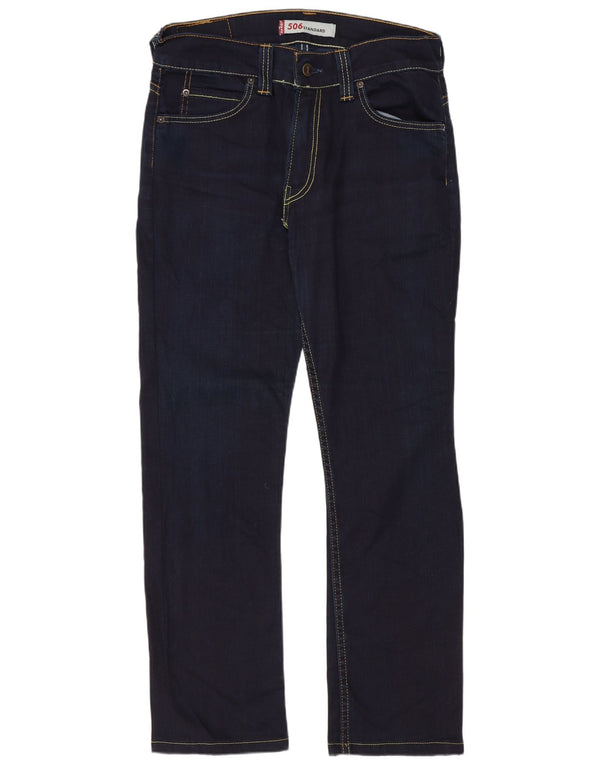 Levi's Vaqueros rectos de corte estándar 506 para hombre W32 L28 Azul marino