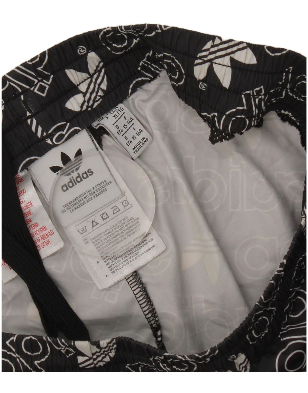 Adidas Pantalones cortos deportivos con gráfico para niños 15-16 años Negro Poliéster