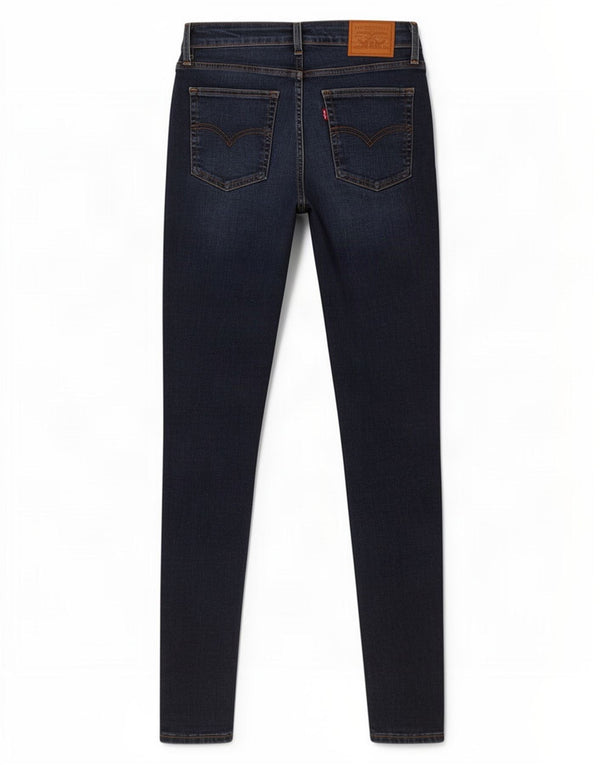 Levi's Vaqueros pitillo de talle alto 721 para mujer W27 L30 Algodón azul marino