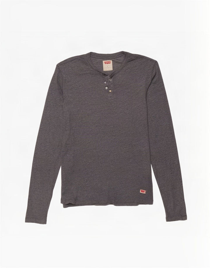 Levi's Hombre Top Manga Larga Algodón Gris Medio