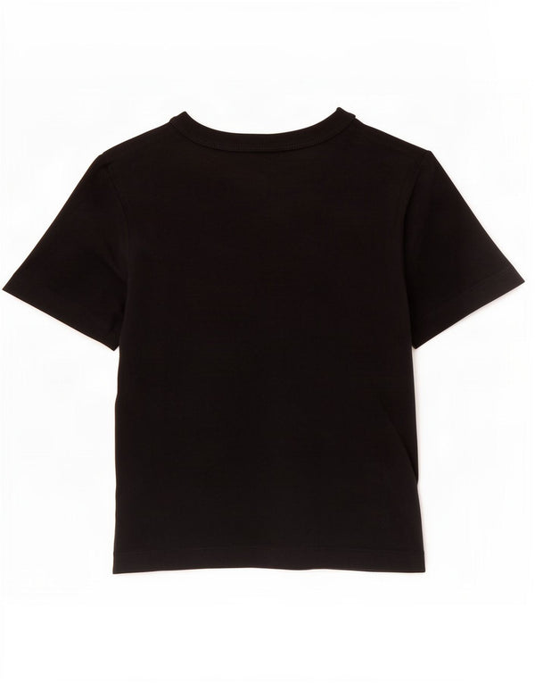Champion Camiseta Corta Mujer UK 8 Small Algodón Negro