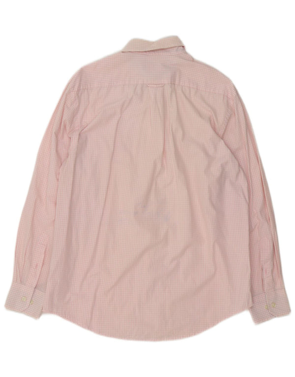 Camisa Izod Hombre Algodón Vichy Rosa Medio