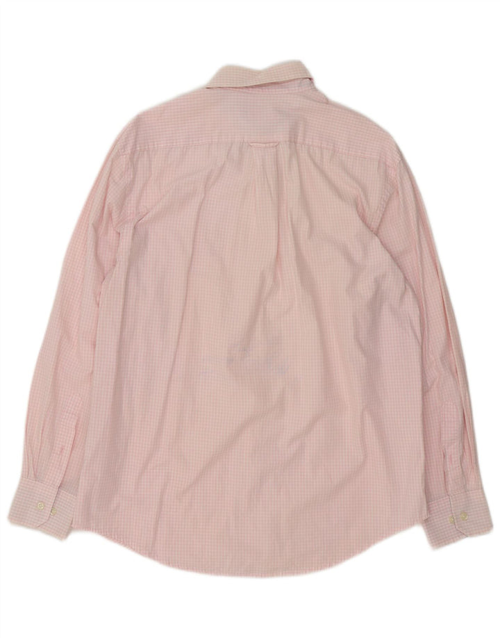 Camisa Izod Hombre Algodón Vichy Rosa Medio