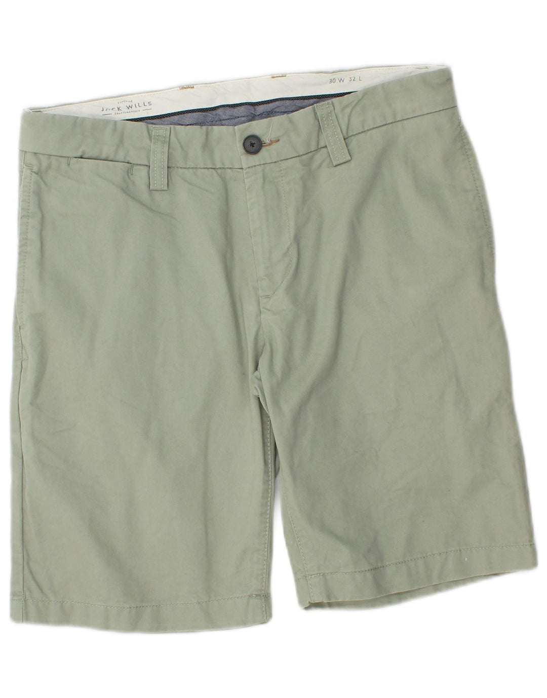 Pantalones cortos chinos Jack Wills para hombre W30 Algodón verde medio