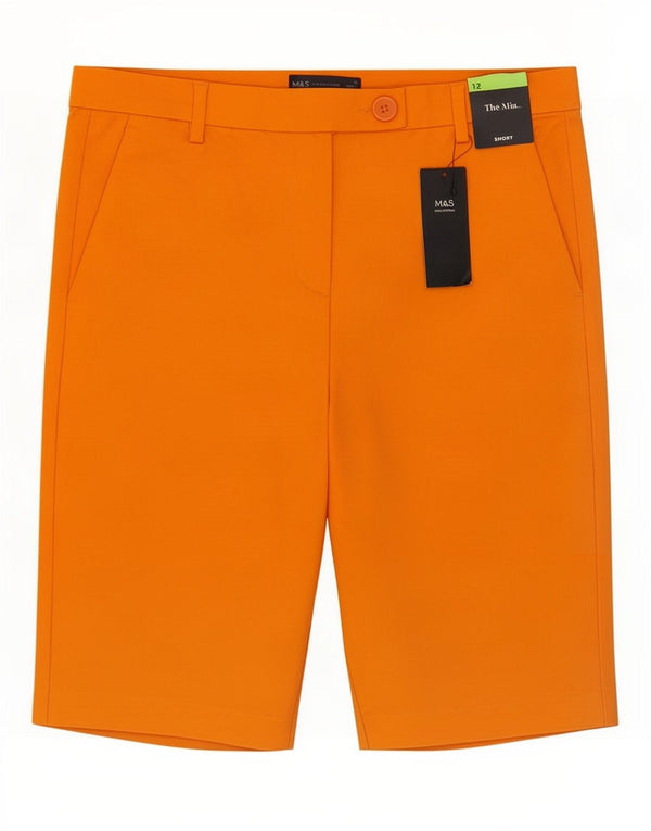 Marks & Spencer Pantalones cortos chinos The Mia para mujer UK 12 Medium W32 Algodón naranja