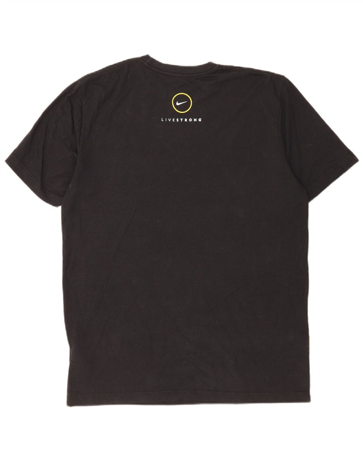 Camiseta Nike Dri Fit para hombre, talla grande, color negro, poliéster