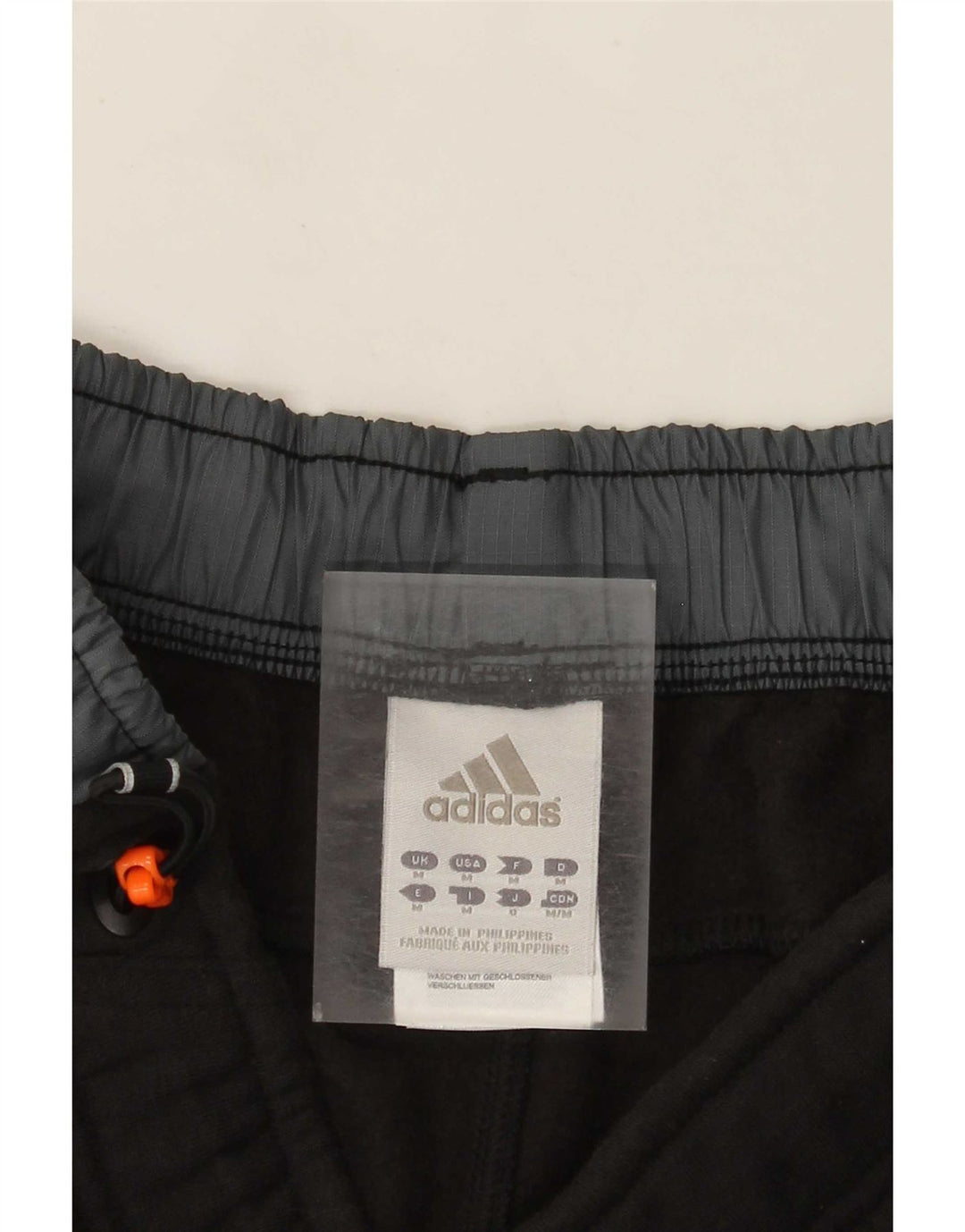 Adidas - Pantalones cortos deportivos para hombre, algodón color block, color negro mediano