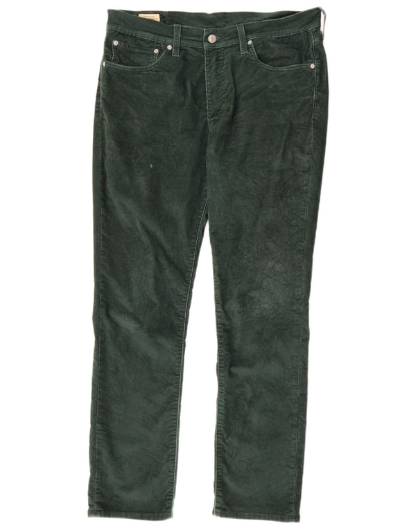 Levi's Pantalón de pana ajustado 511 para hombre W34 L32 Algodón verde