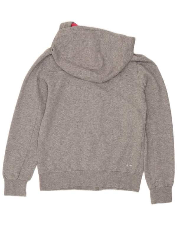 Adidas Climalite Zip Sudadera con capucha para mujer UK 4/6 XS Gris moteado de algodón