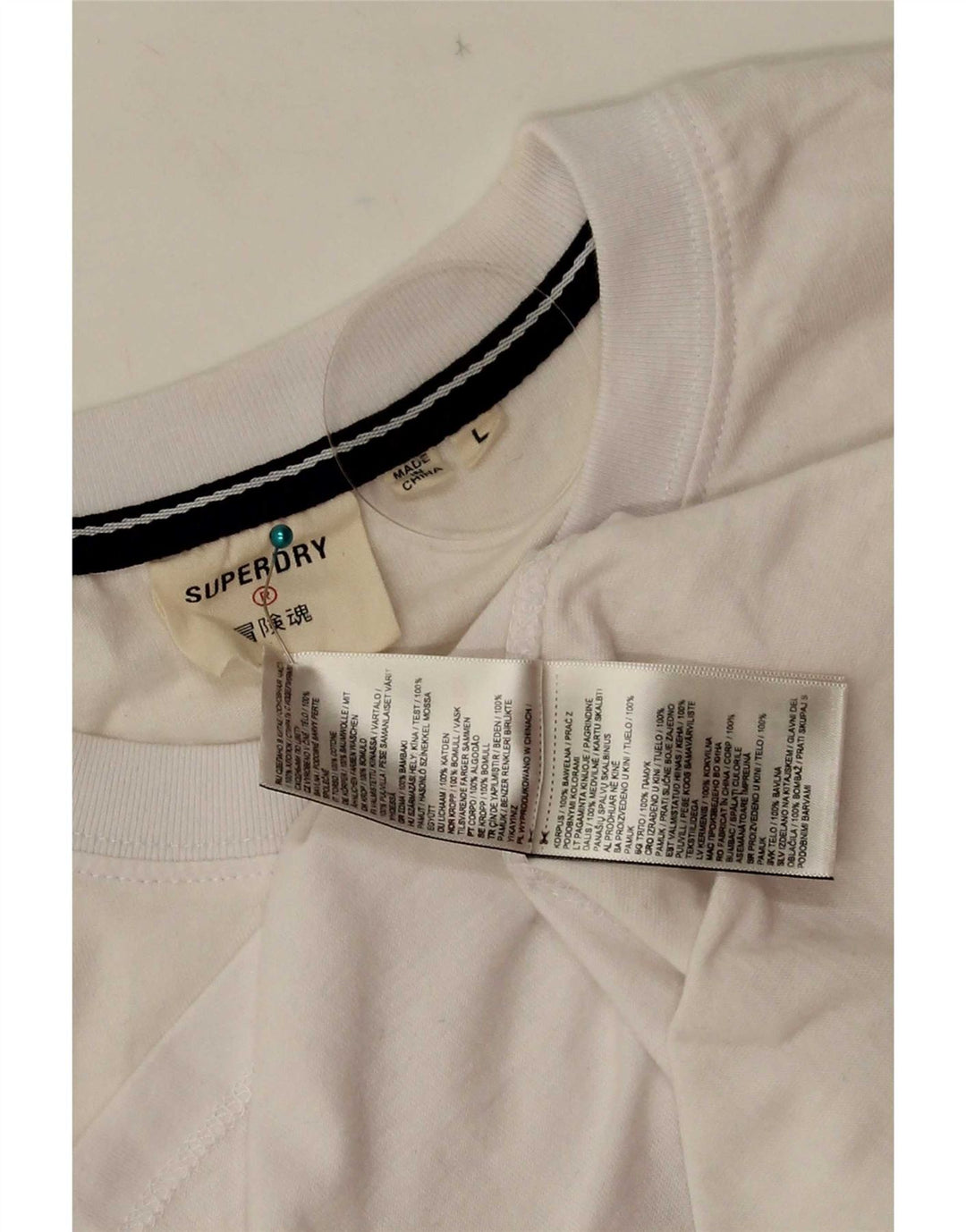 Superdry Camiseta con gráfico gráfico para hombre, talla grande, algodón blanco
