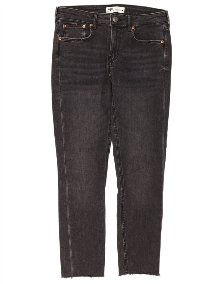 Zara Jeans Slim para Mujer EU 38 Small W28 L25 Gris