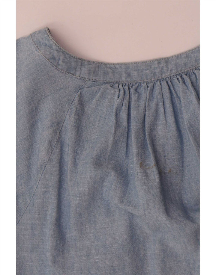 Levi's Blusa camisera extragrande para mujer UK 46 Algodón azul grande