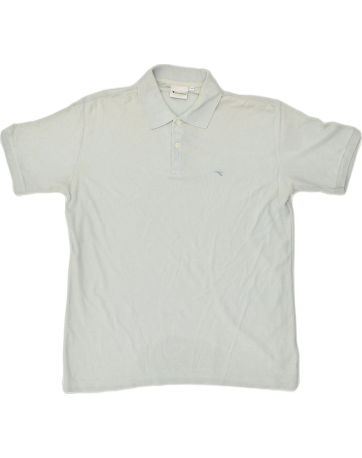 DIADORA Mens Polo Shirt IT 52 Large Blue Cotton | Vintage Diadora | Thrift | Second-Hand Diadora | Used Clothing | Messina Hembry 