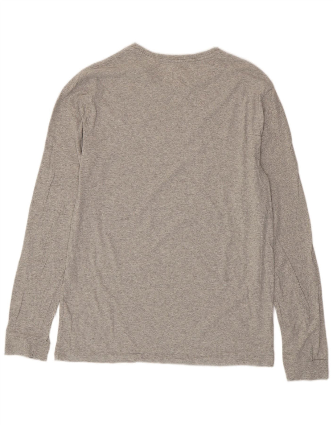 JACK WILLS Camiseta Hombre Manga Larga Algodón Gris Medio