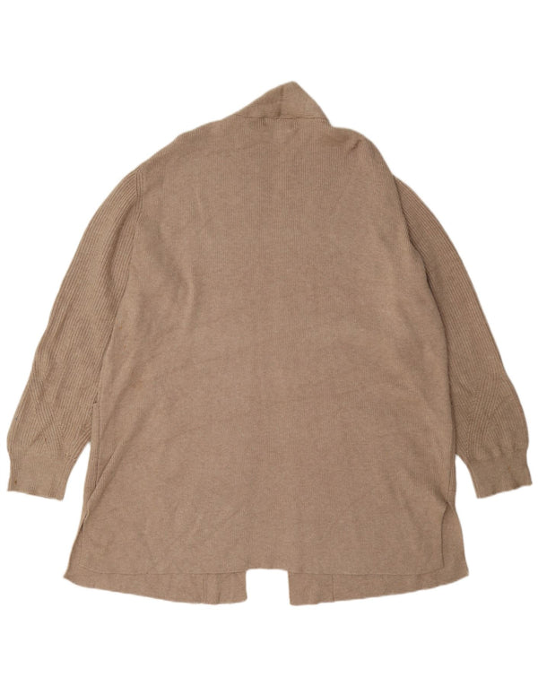 Marks & Spencer Suéter Cárdigan Abierto Largo para Mujer UK 40 XL Beige
