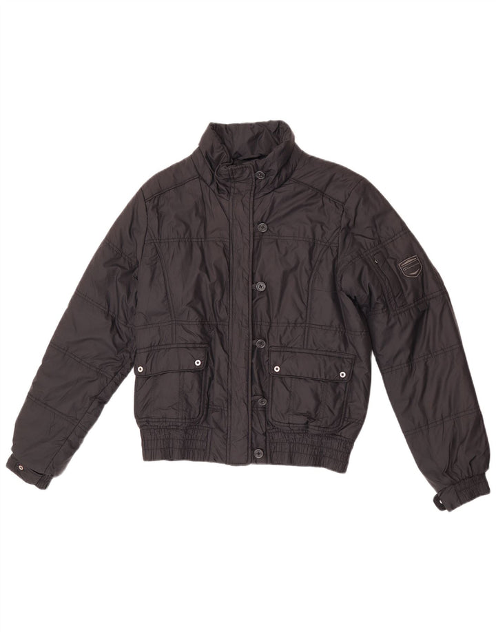 Champion Chaqueta Bomber Acolchada para Niñas 11-12 Años Grande Poliamida Negra